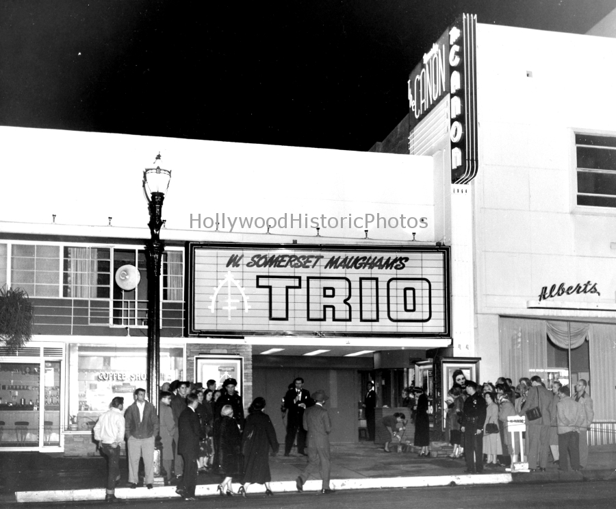 Canon Theatre 1950 Showing W. Somerset Maughams Trio 205 No. Canon Dr..jpg